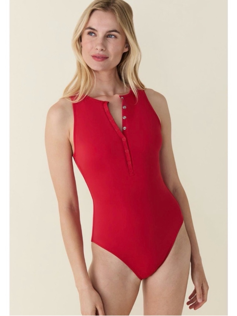 Like New Andie Swim The Malibu One Piece Swimsuit Cherry Red XXLT - Picture 5 of 16